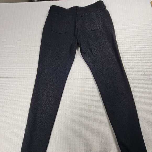 Eileen Fisher Black‎ Filigree Print Skinny Pants Women's Size 6 Petite - Picture 8 of 10